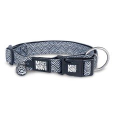 Max & Molly Smart ID Collar Mykonos Black Нашийник з QR-кодом, малюнок "Міконос чорний" S
