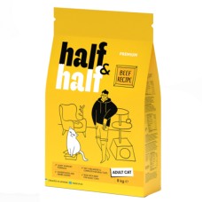 Half & Half Beef Recipe Adult Cats Сухий корм для котів з яловичиною 8 кг