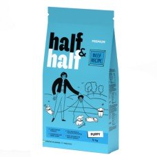 Half & Half Beef Recipe Puppy Сухий корм для цуценят всіх порід з яловичиною 12 кг