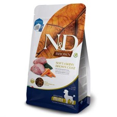 Farmina N&D Grain Free Brown Dog Adult Mini беззерновий сухий корм для собак з коричневою шерстю з ягням, спіруліною та морквою - 5 кг