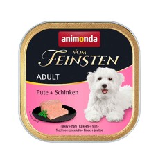 Animonda Vom Feinsten Adult with Turkey & Ham Консервований корм з індичкою та шинкою для дорослих собак 150 г