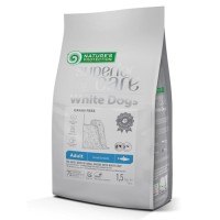 Сухий беззерновий корм Nature's Protection Superior Care White Dogs Grain Free Herring Adult Small  для дорослих білошерстих собак малих порід з оселедцем - 10 кг