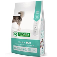Сухий корм Nature's Protection Senior All Breed для літніх собак від 7 років усіх порід з м'ясом птиці 18 кг