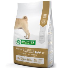 Сухий корм Nature's Protection Weight Control Sterilised Adult All Breeds для дорослих собак схильних до повноти, після стерилізації - 12 кг