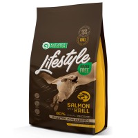 Сухий беззерновий корм Nature's Protection Lifestyle Grain Free Salmon with Krill Puppies All Breeds для цуценят усіх порід з лососем та крилем - 10 кг