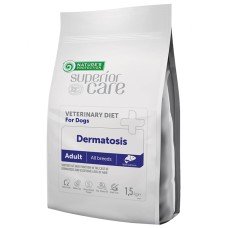 Сухий беззерновий корм Nature's Protection Superior Care Veterinary Diet Dermatosis Salmon Adult All Breeds для здоров'я шкіри, шерсті собак з лососем 10 кг